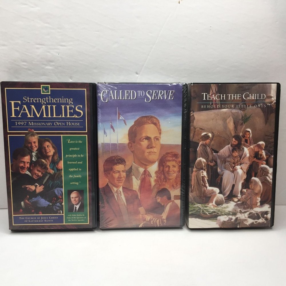 LDS VHS Tapes Lot 3 Strengthen Family Called To Serve Teach The Child Missionary